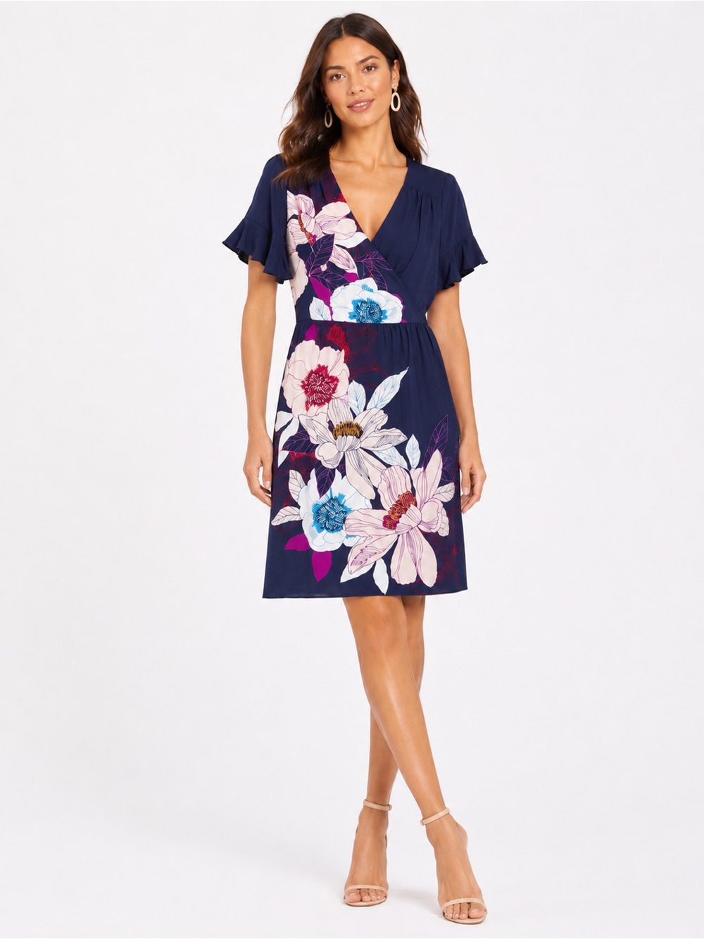🌺 Trina Turk Floral Wrap Dress